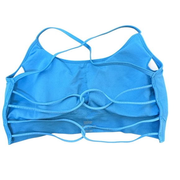 Women's Blue Sports Bra - Picture 2 of 3